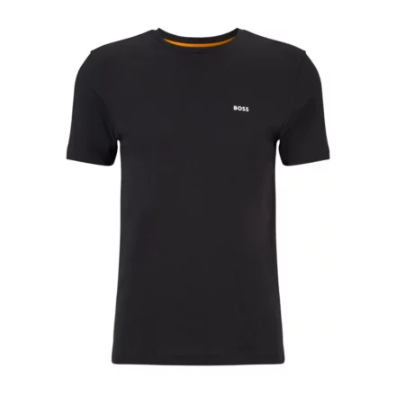 Boss Logo-Print Crew-hals T-skjorte svart