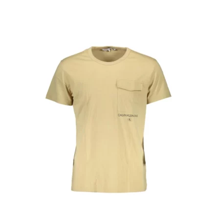 Calvin Klein Men Short Sleeve T-shirt Beige