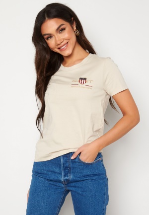 GANT Archive Shield SS T- Shirt 34 Putty L