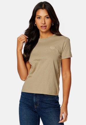 GANT Reg Tonal Shield T-Shirt 270 Concrete Beige L