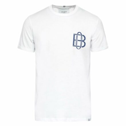 Odense Boldklub X Les Deux T-skjorte Retro Crest - Hvit, størrelse Small