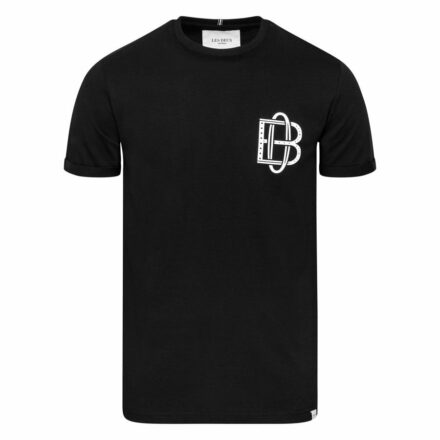 Odense Boldklub X Les Deux T-skjorte Retro Crest - Sort, størrelse Small