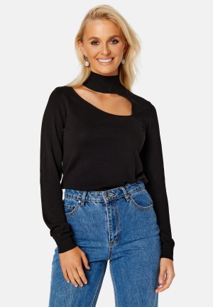 VILA Olie Highneck L/S Knit top Black S