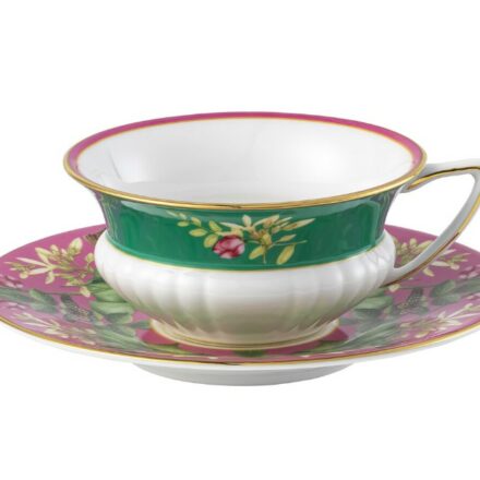 Wedgwood Wonderlust Pink Lotus Tea Cup and Saucer