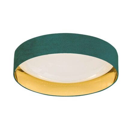 LED-taklampe Aura, turkis/gull