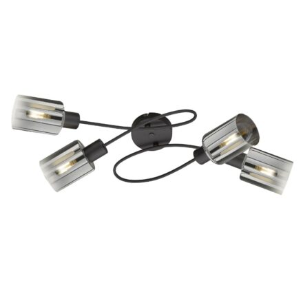 Taklampe Iska med armer, 4 lyskilder