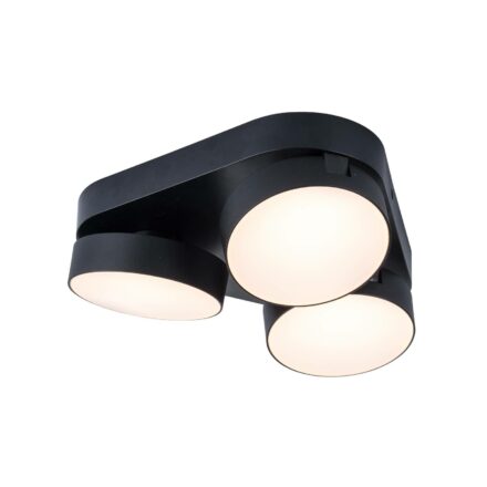 LED-takspot Stanos, CCT, 3 lyskilder, svart