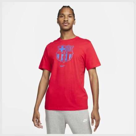 Barcelona T-Skjorte Crest - Rød - Nike, størrelse Medium