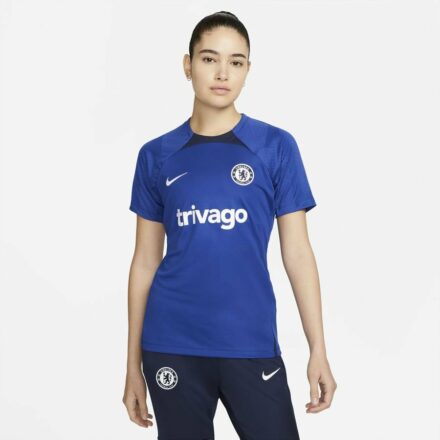 Chelsea Trenings T-Skjorte Dri-FIT Strike - Blå/Navy/Hvit Dame - Nike, størrelse X-Small