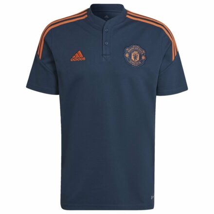Manchester United Pique Condivo 22 - Blå/Oransje - adidas, størrelse Small