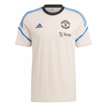 Manchester United Trenings T-Skjorte Condivo 22 - Rosa/Blå/Sort - adidas, størrelse X-Small
