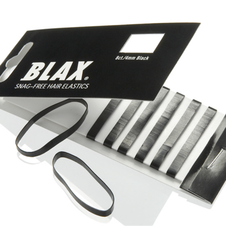Blax Snag Free Hair Elastics Black 8pcs