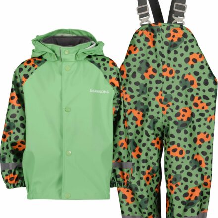 Didriksons Slaskeman Regnsett, Wild Dot Green, 110
