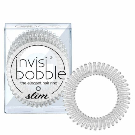 Invisibobble Slim Crystal Clear 3pcs
