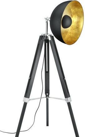 Liege Gulvlampe E27 sort