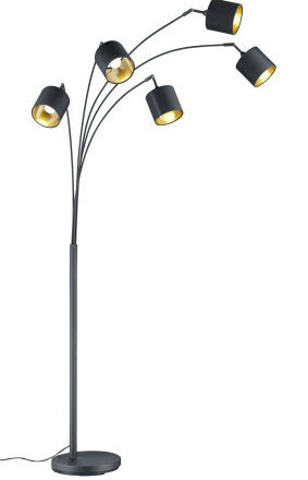 Tommy Gulvlampe m-sort/gull