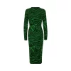 Chiara Knit Dress - Black Green Comb