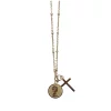 Cross Charm Necklace Gold