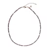Crystal Bead Necklace 3 MM Sparkled Maroon