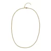 Cuban Chain Necklace Extra Thin Gold
