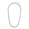 Figaro Necklace Extra Thin Silver 55 CM