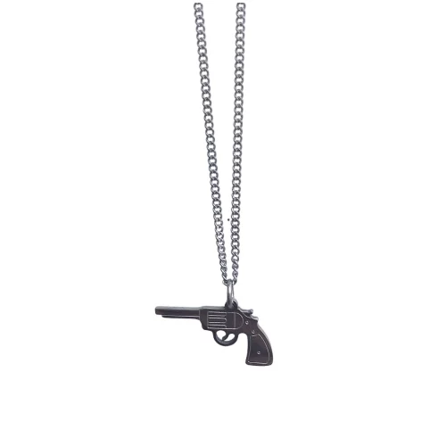 GUN Necklace Silver