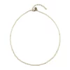 Glass Bead Necklace Pale Yellow