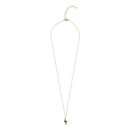 Lightning Necklace Gold