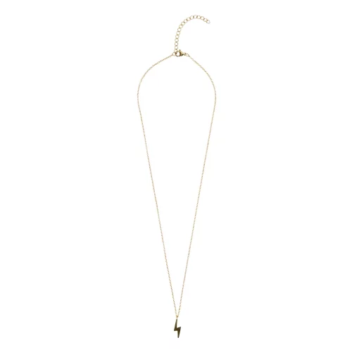 Lightning Necklace Gold