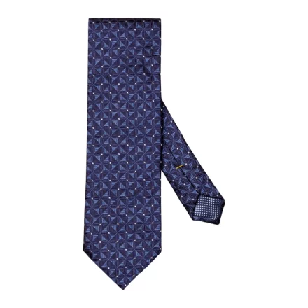 Marine Eton Skjorteravy Jacquard Floral Silk Tie Tilbehør