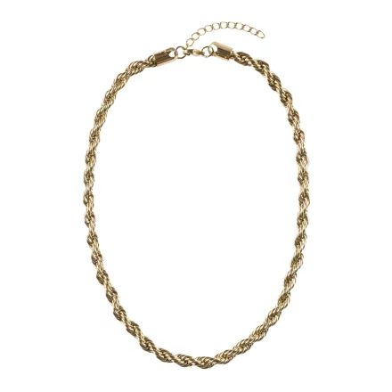 Twisted Chain Necklace Gold 45 CM
