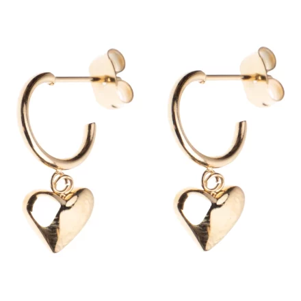 Chunky Heart Creole Gold