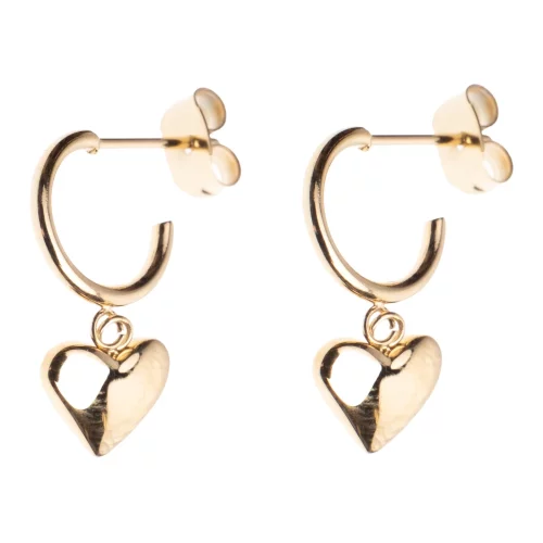 Chunky Heart Creole Gold