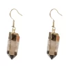 Crystal Earrings Smoky Quartz