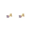 Crystal Stud Earrings Lavendel