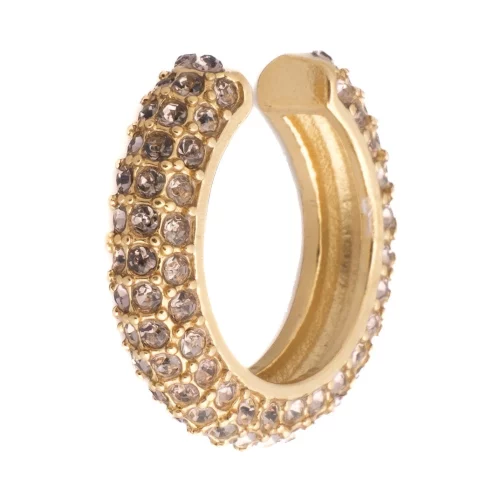 Full Bling EAR Cuff Dark Grey