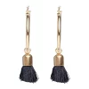 Hoop W/Tassel Gold