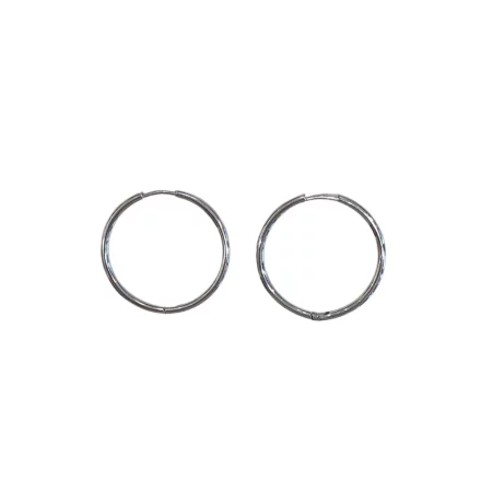 Medium Hoop Round Silver