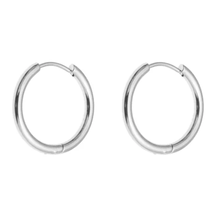 Mini Hoop Round Silver