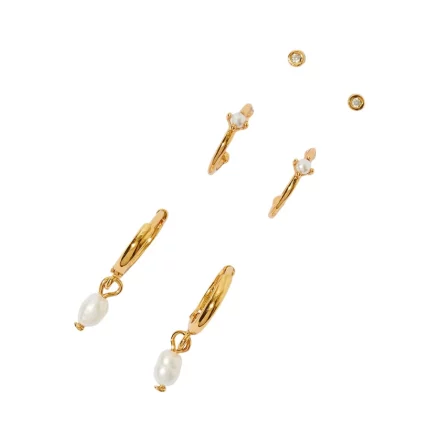 Pearl Accessorize Z 3x Pearl Stud og A J Z Earring